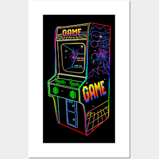 Arcade Machine Game // 80s Retro Posters and Art